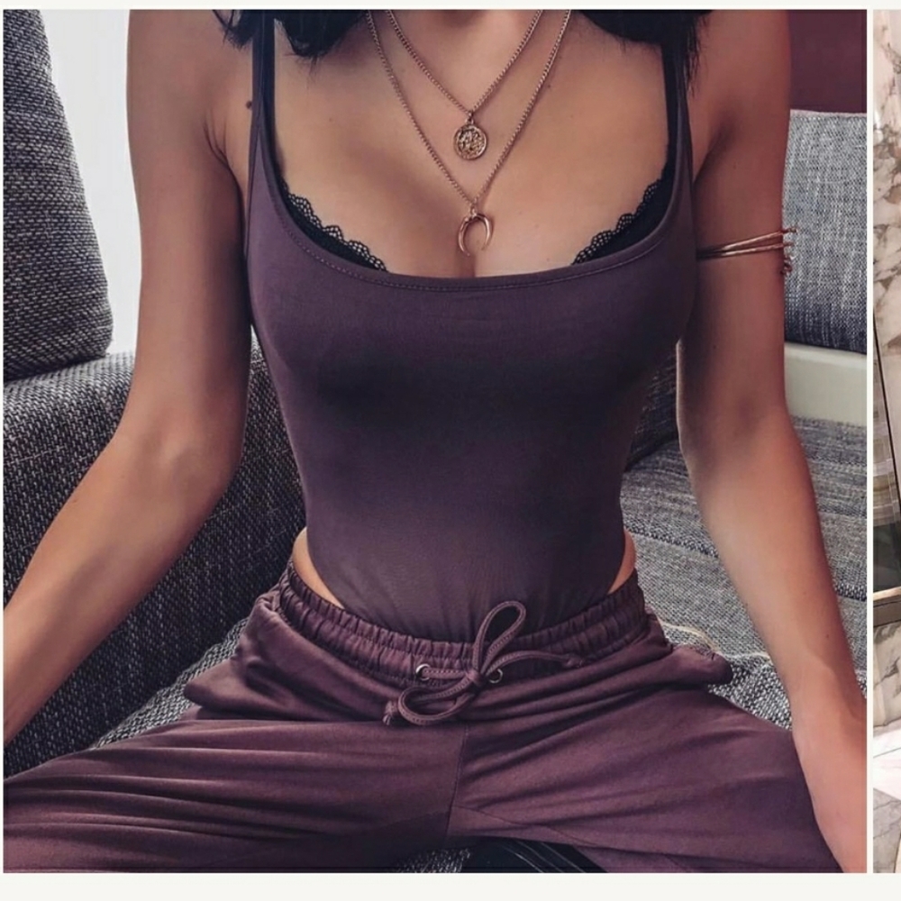 Meshki MAUVE SOLD OUT XS bodysuit top and S pants